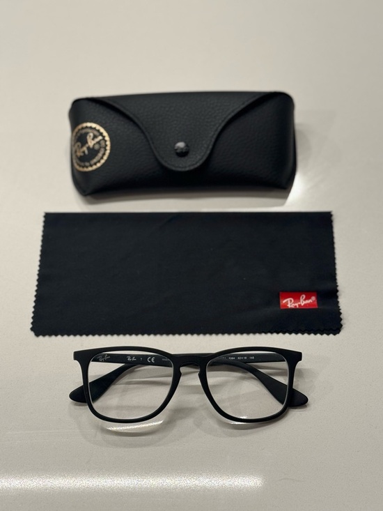 Ray-Ban Other - Ray-Ban RB7074 Black Matte Rectangular Glasses with Black Case